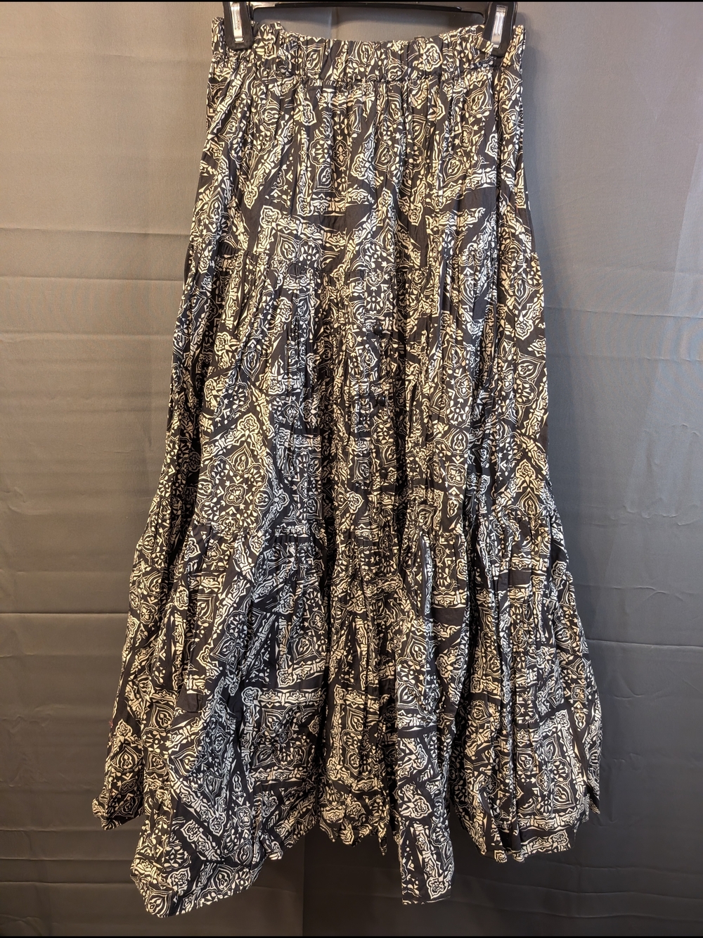 Vtg Desert West Sherry Holt Bandana Patchwork Maxi Skirt - Made in USA Boho EUC